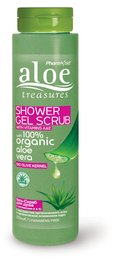 Olive oil shower gel scrub with aloe vera, organic, 250ml