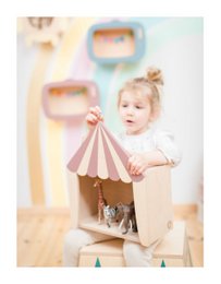 Circus shelf „the big top!” dusty pink
