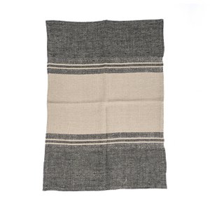Das Leinen-Dash-Küchentuch – Naturschwarz – 50 x 70