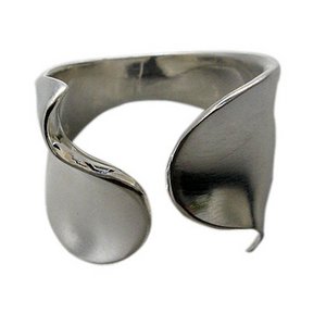 R 643 open zilveren ring