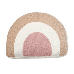 Regenbogenkissen Natur / Rosa / Beige