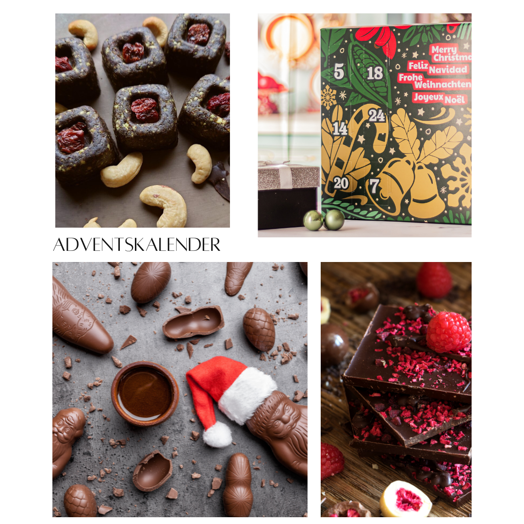 Veganer Adventskalender Würfel – Ohne Zuckerzusatz, vegan, glutenfrei