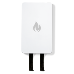 A white rectangular fire blanket with a flame icon. The fire blanket is designed for fire safety and emergency use.