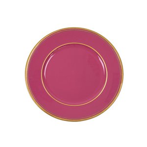 Place plate, pink, plastic, diameter 33 cm