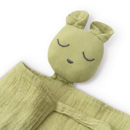 SET DOUDOU + BANDANA + Bijtring - MOD. OSO - OLIJFGROEN