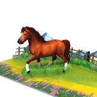 Horse pop-up card