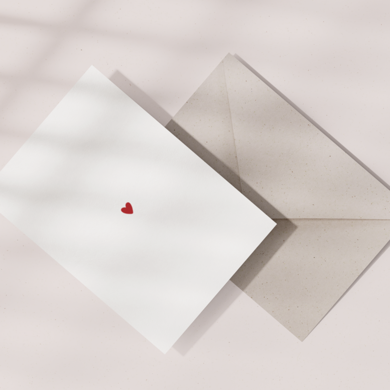 Eco Greeting Card — Little Heart