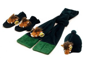 Winter set 'Wild boar' made of plush, 3th.