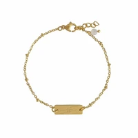 Bracelet Mom and Child & Rose Quartz - Gold