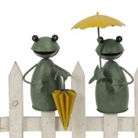 Zaunfigur Frosch m. Schirm 2 Mod.