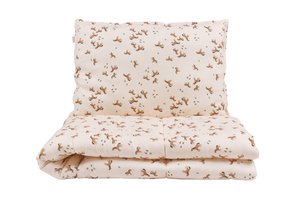 BETTWÄSCHE-SET 100 % BAMBUS KOSTENLOSE PFERDE L