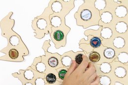 Colector de tapas de cerveza, Colector de tapas de cerveza Mapa de la Unión Europea