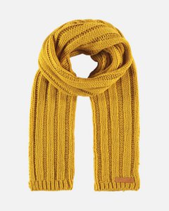 Daan │ Soft Chic Rib Knit Scarf With Leather Accent