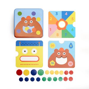 KIDOKI On The Go 3 in 1 Tiddlywinks-Spiel