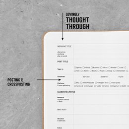Blogger-Briefpapier-Notizbuch