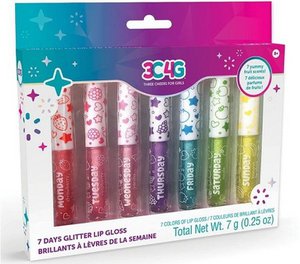 Set of 7 Scented Lip Gloss for Girls - Strawberry, Raspberry, Vanilla and More!