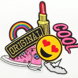 Set of iron-on patches (7 PCES) - Theme: Cool