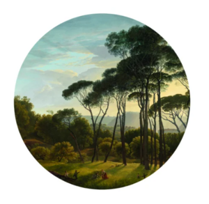 Wandcirkel Italiaans Landschap - oude meesters