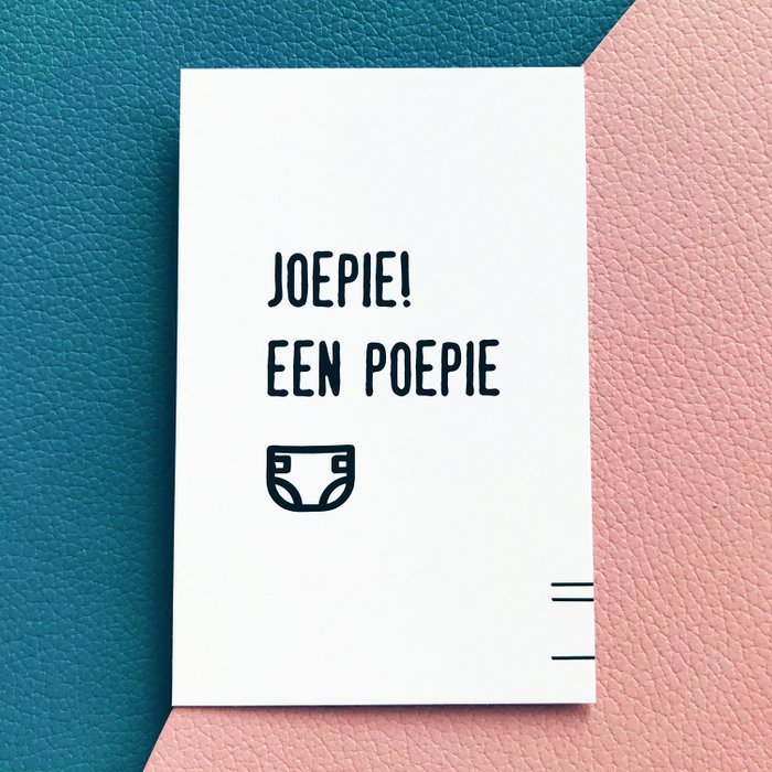 Joepie een poepie cadeaukaartjes