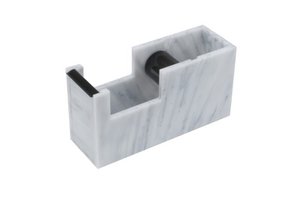 Adhesive tape dispenser marble white
