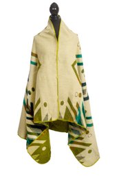 Mini Imbabura Green - Ecuadoriaan alpaca mini blanket | native blanket |