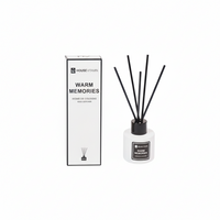 Reed Diffuser - Glass/ Fibre - 30 ml - Warm memories - 4 x 17 cm