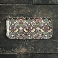 TRAY 32x15 cm - Morris Strawberry Thief bordeaux