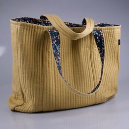 Tote Bag (L) - khaki af økologisk bomuld
