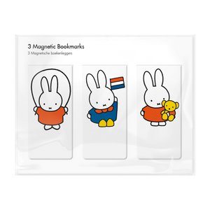 Set of 3, Magnetic bookmark, Miffy is playing!