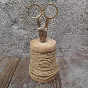 Lara jutespoel+schaar 6x14cm.