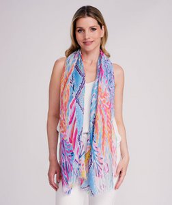 Posie - Abstract Print Summer Scarf