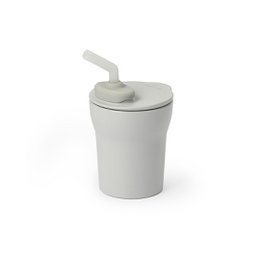  A colorful, reusable kids cup with a straw and various color options including aqua, cotton candy, grey, toffee, keylime, and vanilla.
