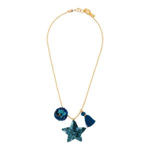 Selda Necklace - Prussian blue