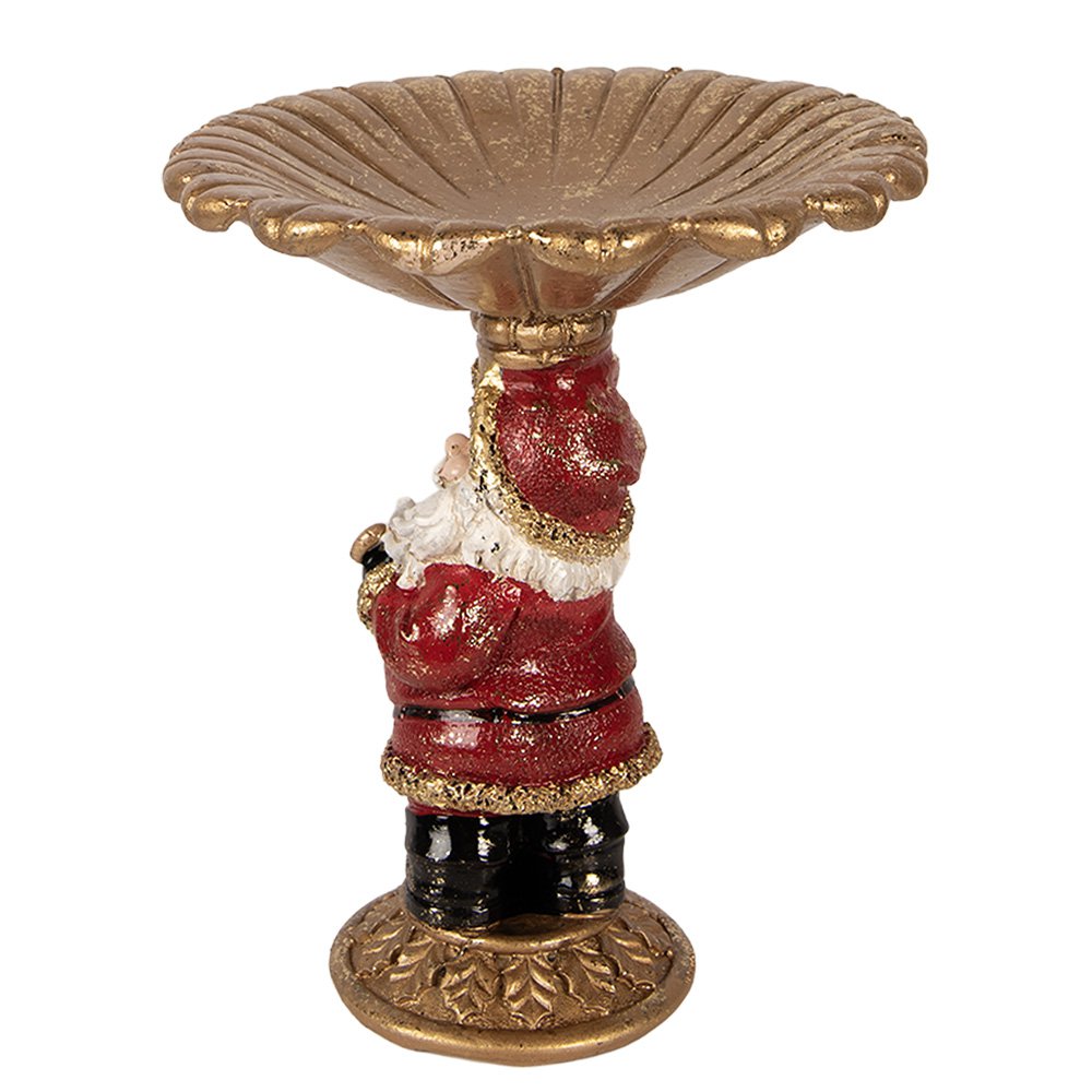 Kerstdecoratie Beeld Kerstman 24x19x24 cm Goudkleurig Kunststof