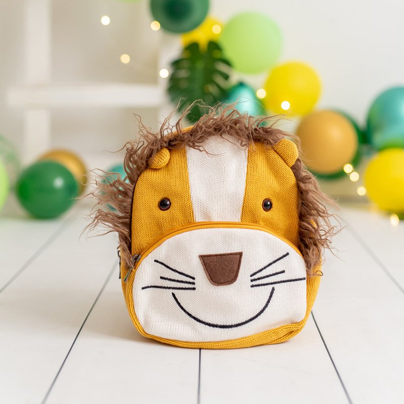 Simba rygsæk 100% bomuldsbrun 27X12X22cm