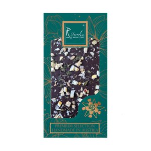 Premium bitter chocolate - lemon, mint & salt flakes 95g