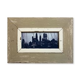 New York, New York - Komposition aus 3 Altholzrahmen