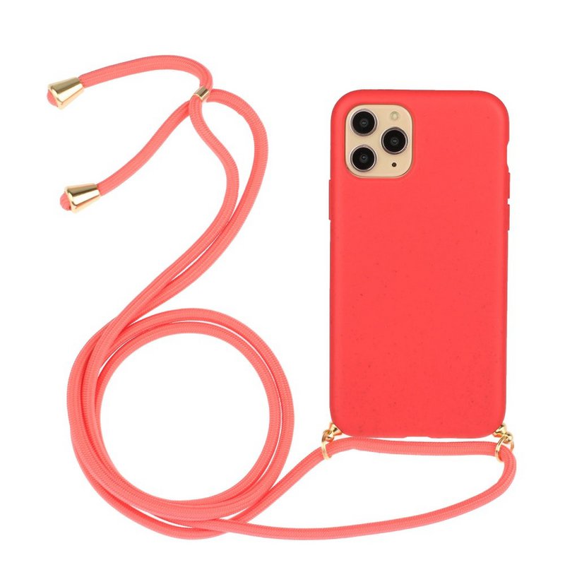 Lunso - Etui Backcover ze sznurkiem - iPhone 11 Pro - Czerwone
