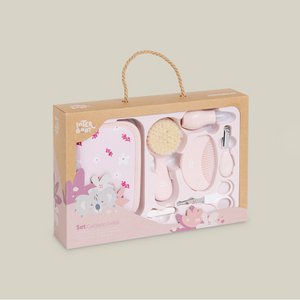 TOILET BAG (COMB+BRUSH+SCISSORS) - MOD. KOALA - DARK PINK