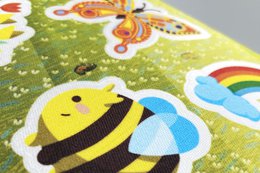Blumen und Bienen - Schuhaufkleber