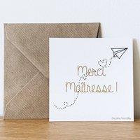 Card and envelope - Thank you Mistress