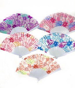 Plastic flower fan