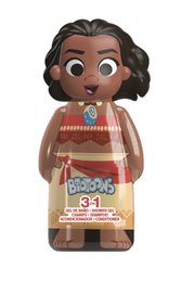  Vaiana character bath foam shampoo, brown skin tone, Disney princess, kids bath product, 300ml bottle.