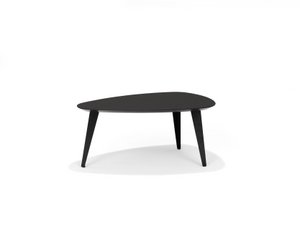 Salontafel SWITCH-DION - 95X55 Niervorm Zwart Eiken 40H