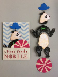 Kindergarten Zirkus Panda Kinetic Mobile