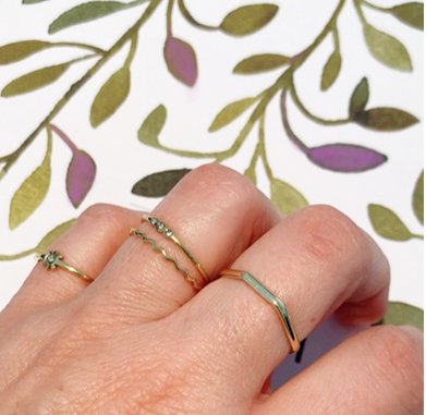 R921 krystalblomst guld