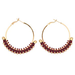 BURITICA colorful golden hoops 