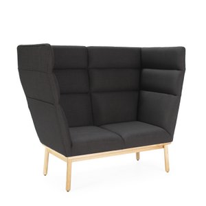 SOFA 141X71X119 NATURAL WOOD/FABRIC L802-13 DARK GRAY TH1579100