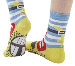 Pirate boy sock puppet children's sock