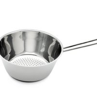 Blanchiersieb aus Edelstahl mit flachem Boden Ø 22 cm